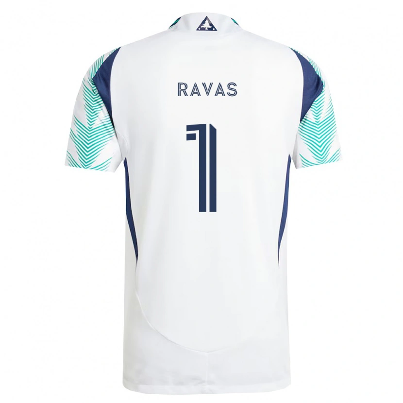 Danxen Homem Camisola Henrich Ravas #1 Branco Azul Marinho Verde Claro Alternativa 2026/27 Camisa