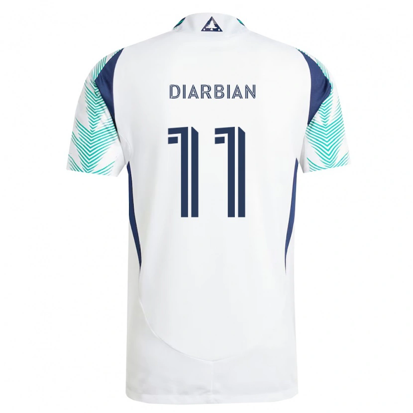 Danxen Homem Camisola Gevork Diarbian #11 Branco Azul Marinho Verde Claro Alternativa 2026/27 Camisa
