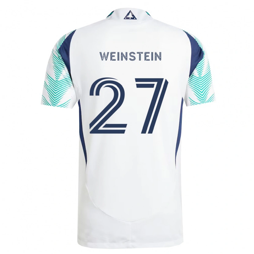 Danxen Homem Camisola Max Weinstein #27 Branco Azul Marinho Verde Claro Alternativa 2026/27 Camisa