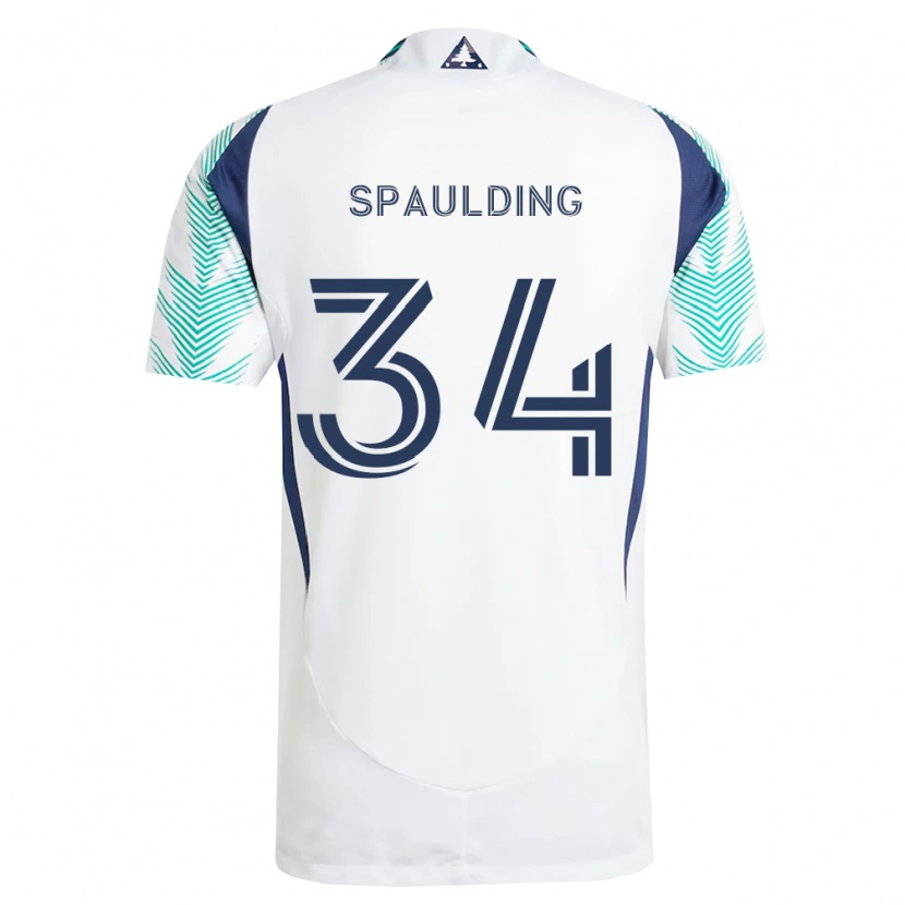 Danxen Homem Camisola Ryan Spaulding #34 Branco Azul Marinho Verde Claro Alternativa 2026/27 Camisa