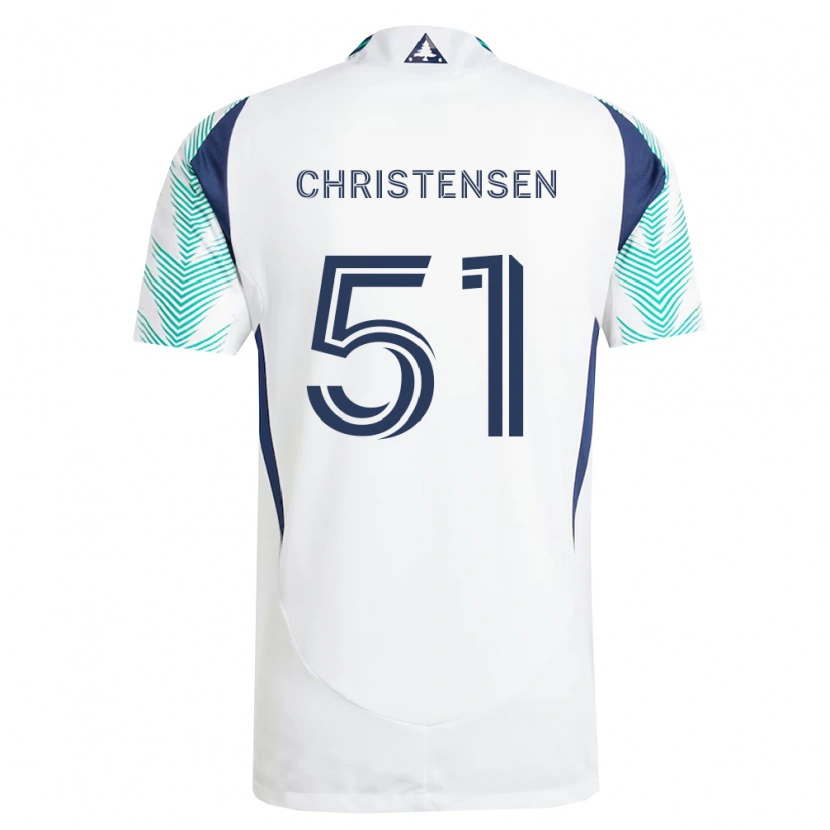 Danxen Homem Camisola Kevin Christensen #51 Branco Azul Marinho Verde Claro Alternativa 2026/27 Camisa