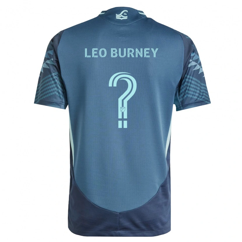 Danxen Homem Camisola Leo Burney #0 Azul Marinho Verde Alternativa 2026/27 Camisa