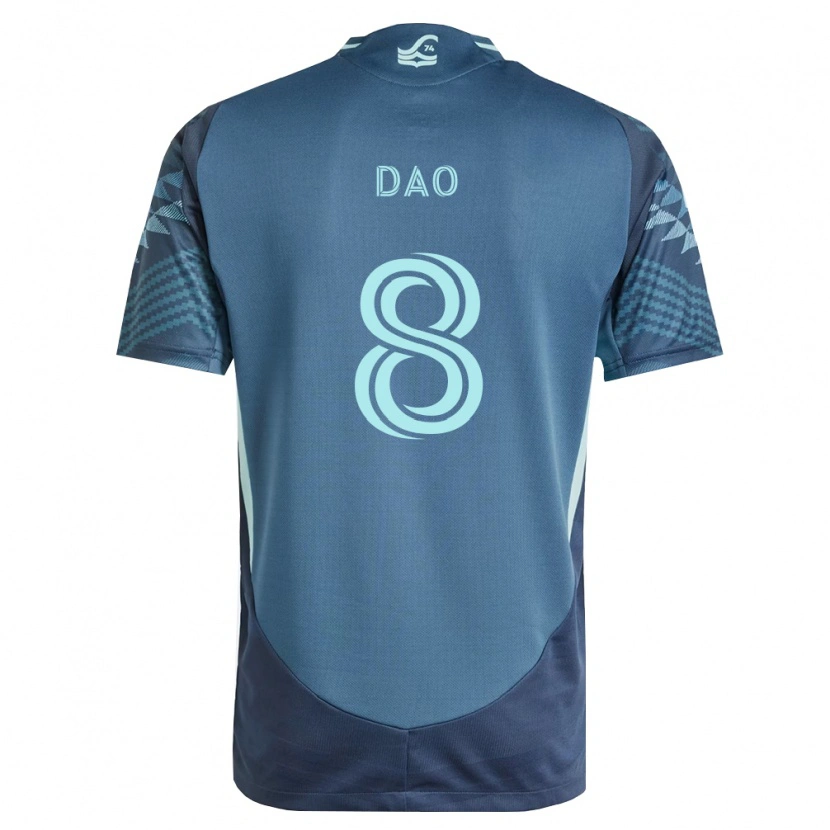 Danxen Homem Camisola Kaylee Dao #8 Azul Marinho Verde Alternativa 2026/27 Camisa