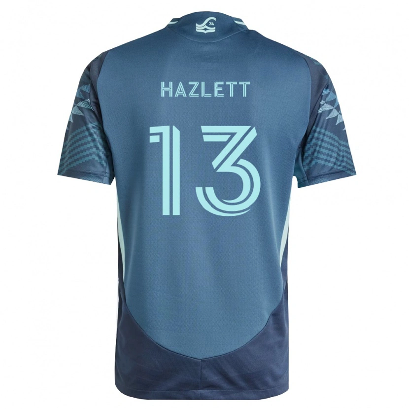 Danxen Homem Camisola Kimberly Hazlett #13 Azul Marinho Verde Alternativa 2026/27 Camisa