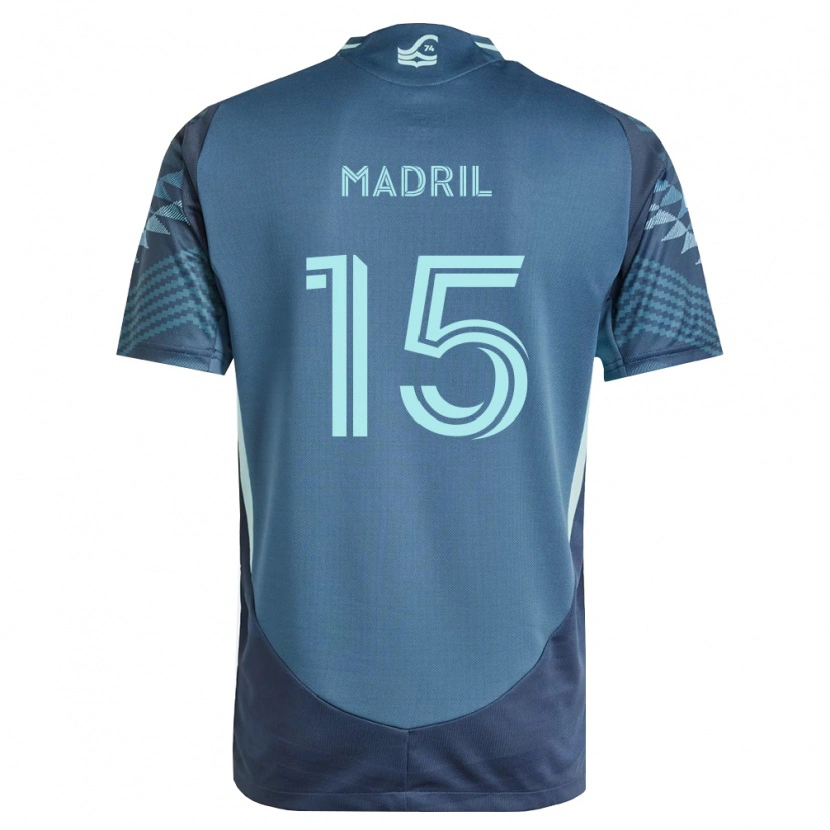 Danxen Homem Camisola Emily Madril #15 Azul Marinho Verde Alternativa 2026/27 Camisa