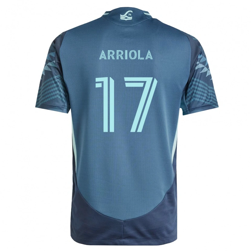 Danxen Homem Camisola Paul Arriola #17 Azul Marinho Verde Alternativa 2026/27 Camisa