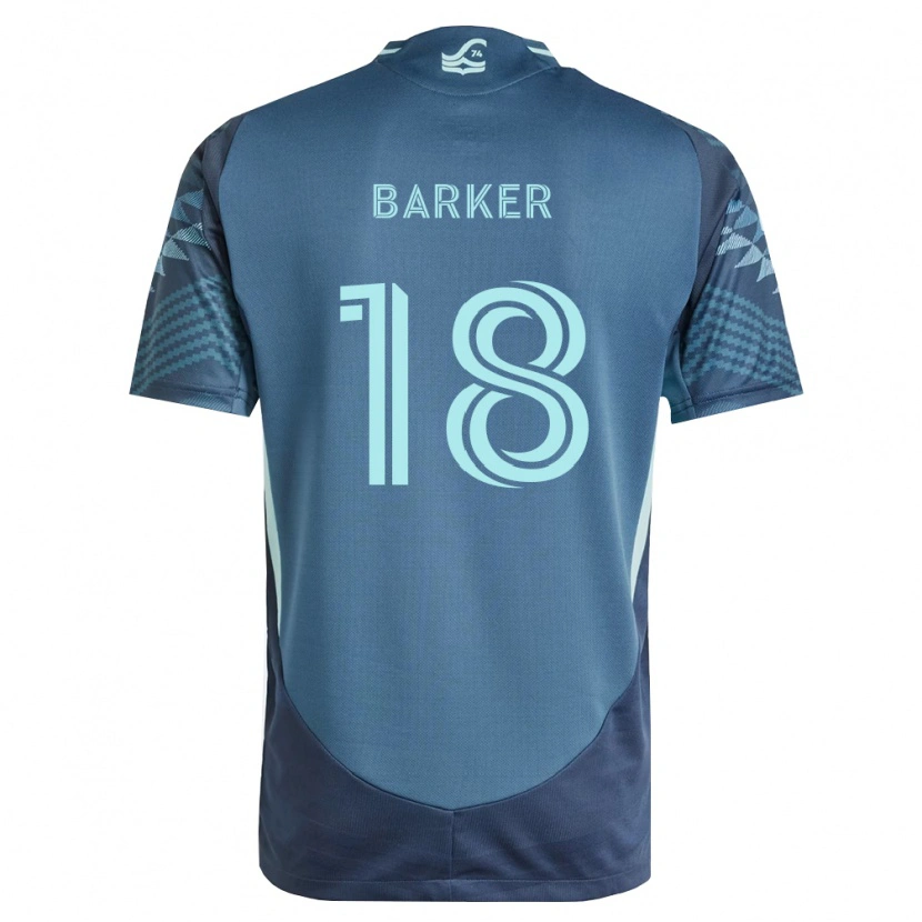 Danxen Homem Camisola Alicia Barker #18 Azul Marinho Verde Alternativa 2026/27 Camisa