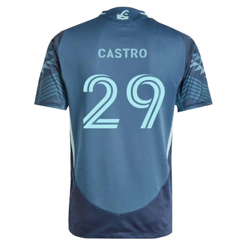 Danxen Homem Camisola Jacob Castro #29 Azul Marinho Verde Alternativa 2026/27 Camisa