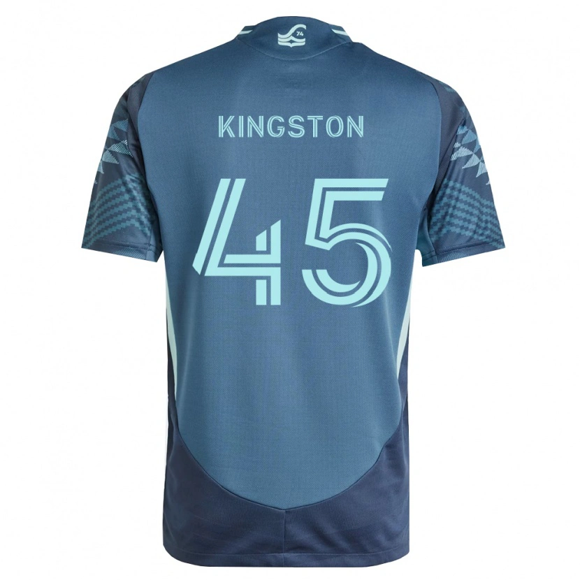 Danxen Homem Camisola Peter Kingston #45 Azul Marinho Verde Alternativa 2026/27 Camisa