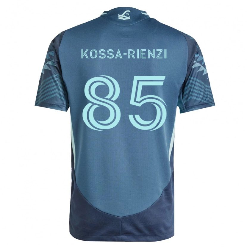 Danxen Homem Camisola Kalani Kossa-Rienzi #85 Azul Marinho Verde Alternativa 2026/27 Camisa