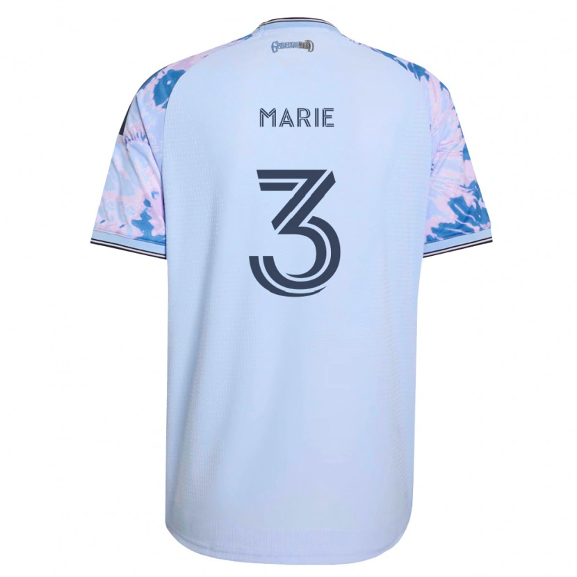 Danxen Homem Camisola Paul Marie #3 Azul Real Branco Preto Alternativa 2026/27 Camisa