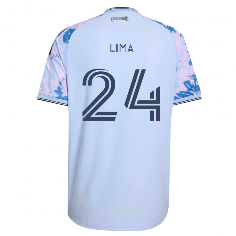 Danxen Homem Camisola Nick Lima #24 Azul Real Branco Preto Alternativa 2026/27 Camisa