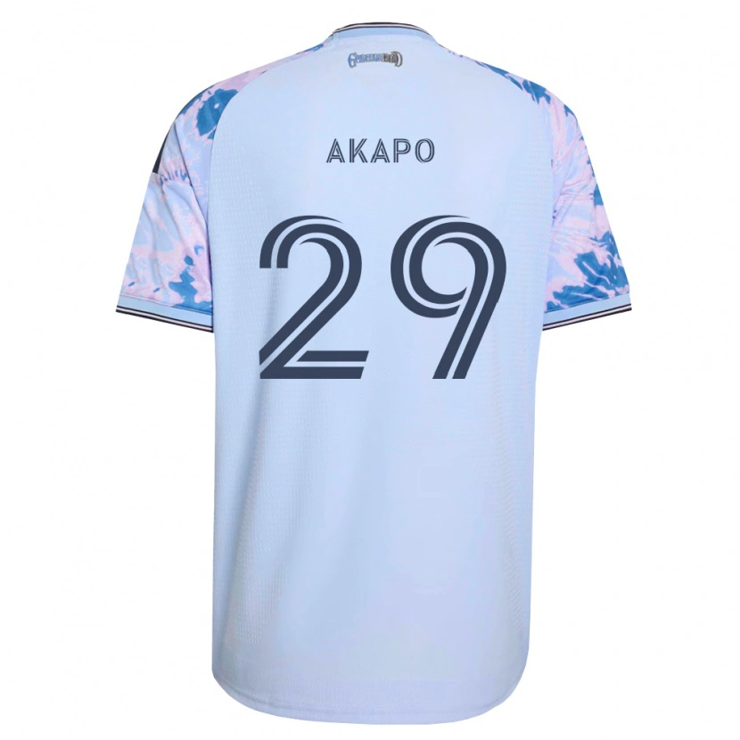 Danxen Homem Camisola Carlos Akapo #29 Azul Real Branco Preto Alternativa 2026/27 Camisa