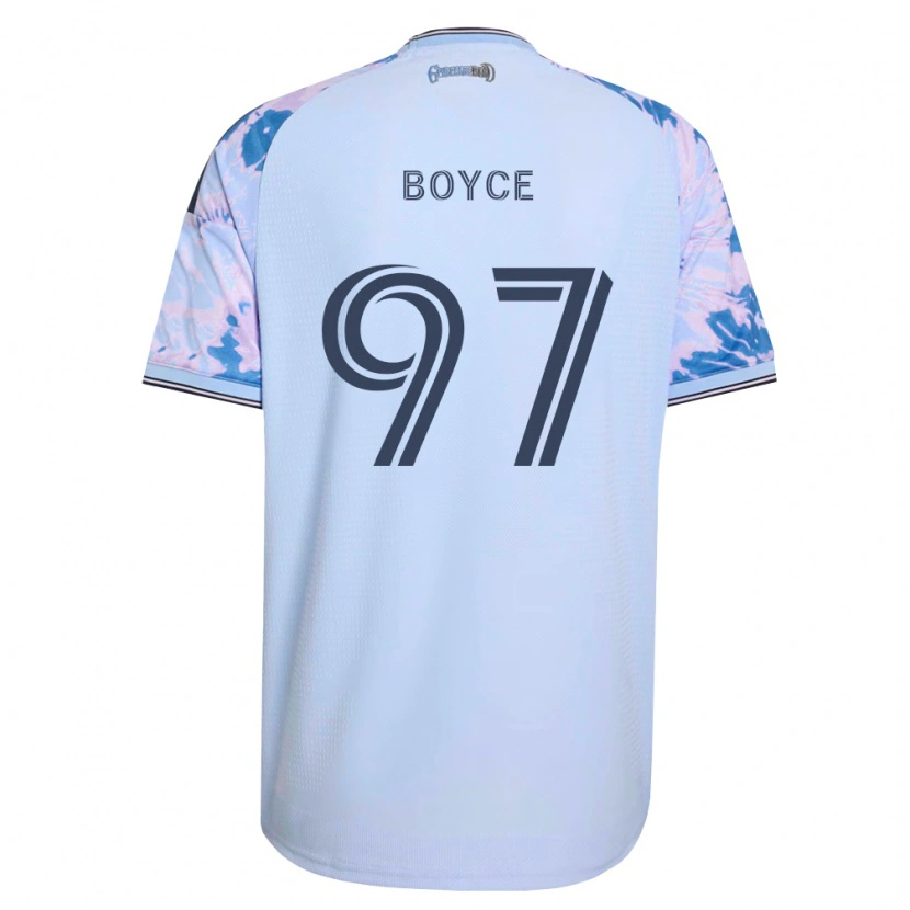 Danxen Homem Camisola Warren Boyce #97 Azul Real Branco Preto Alternativa 2026/27 Camisa