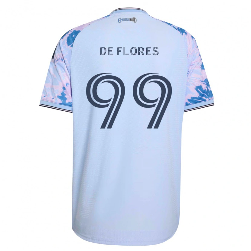 Danxen Homem Camisola Shane De Flores #99 Azul Real Branco Preto Alternativa 2026/27 Camisa
