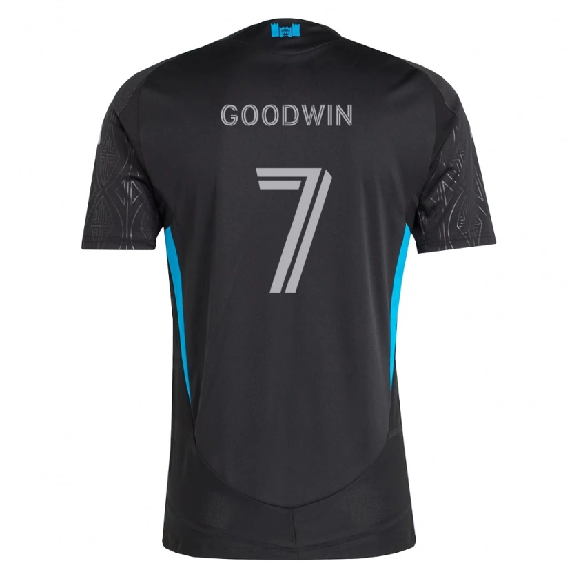Danxen Homem Camisola Archie Goodwin #7 Preto Branco Azul Celeste Alternativa 2026/27 Camisa