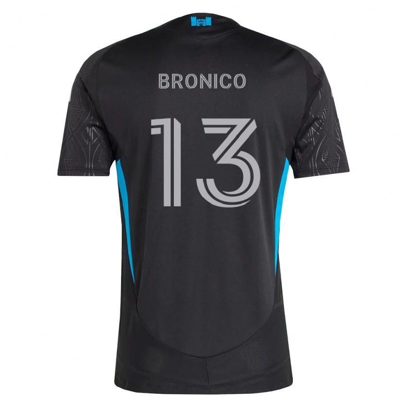 Danxen Homem Camisola Brandt Bronico #13 Preto Branco Azul Celeste Alternativa 2026/27 Camisa