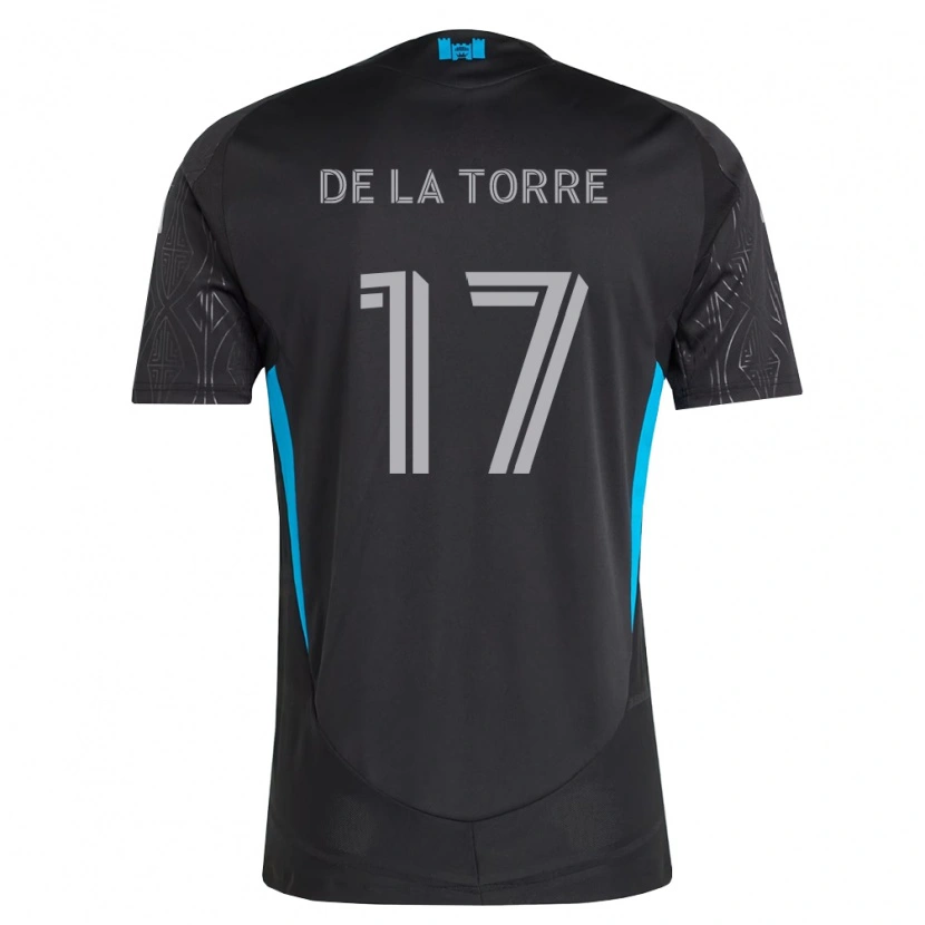 Danxen Homem Camisola Luca De La Torre #17 Preto Branco Azul Celeste Alternativa 2026/27 Camisa