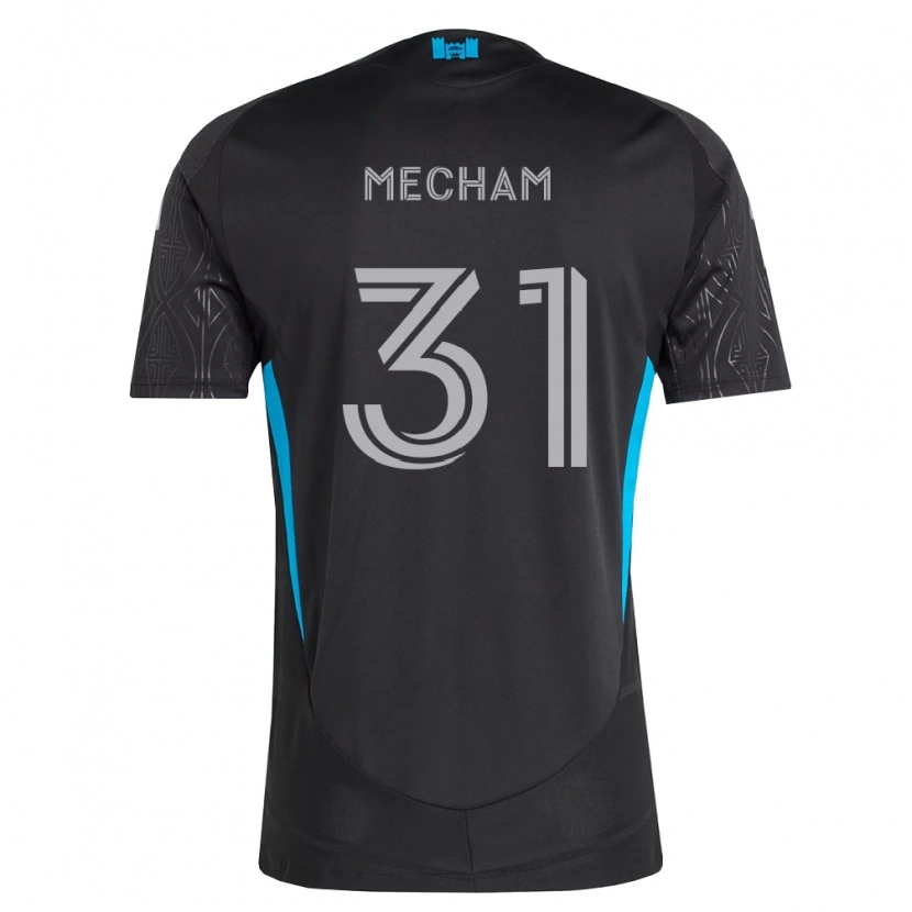 Danxen Homem Camisola Jake Mecham #31 Preto Branco Azul Celeste Alternativa 2026/27 Camisa