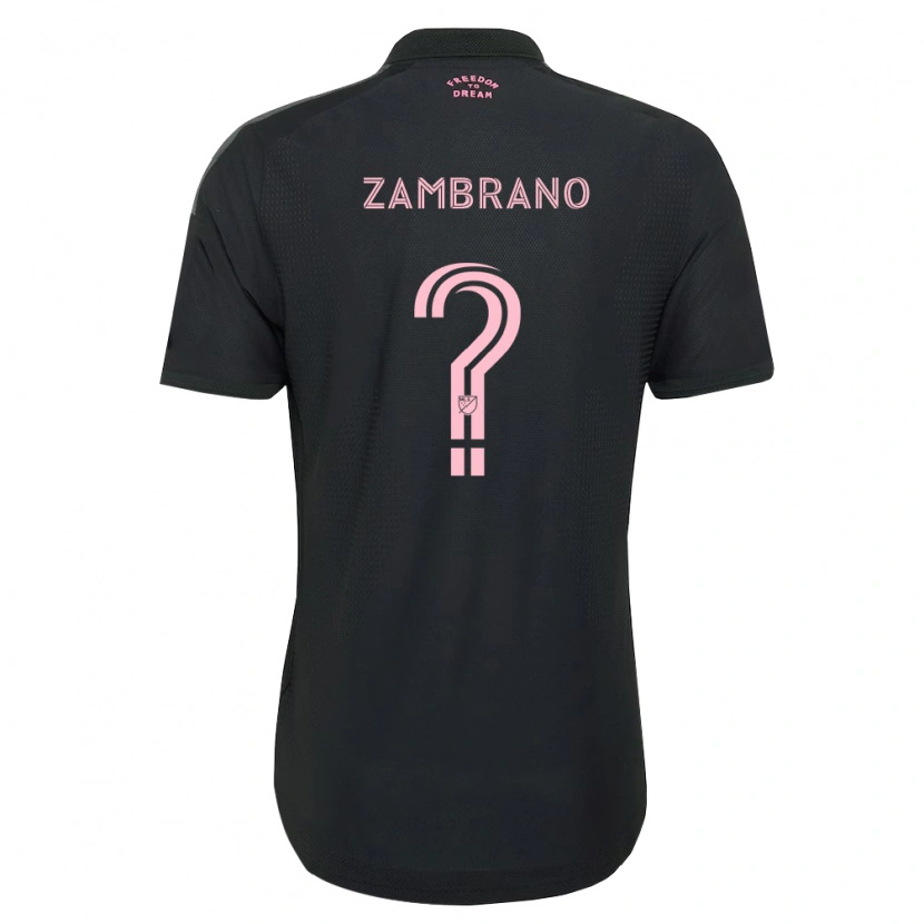 Danxen Homem Camisola Matteo Zambrano #0 Rosa Preto Branco Alternativa 2026/27 Camisa