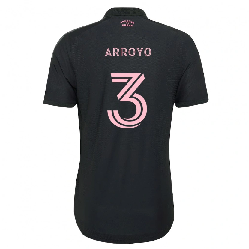 Danxen Homem Camisola Dixon Arroyo #3 Rosa Preto Branco Alternativa 2026/27 Camisa