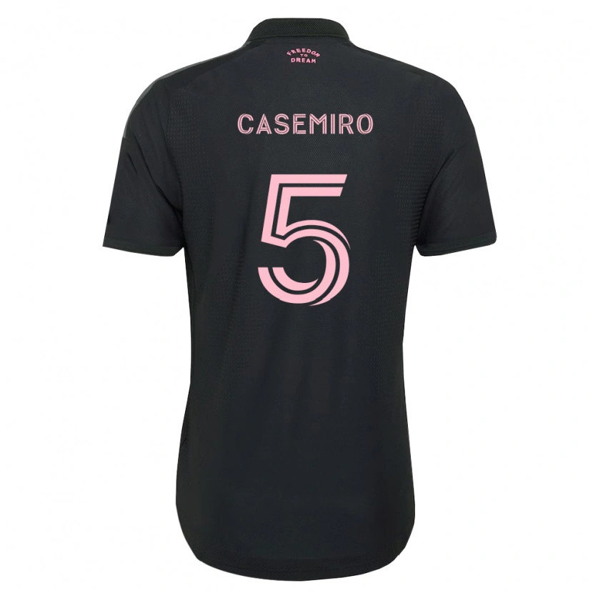 Danxen Homem Camisola Casemiro #5 Rosa Preto Branco Alternativa 2026/27 Camisa