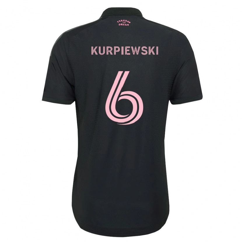Danxen Homem Camisola Ethan Kurpiewski #6 Rosa Preto Branco Alternativa 2026/27 Camisa