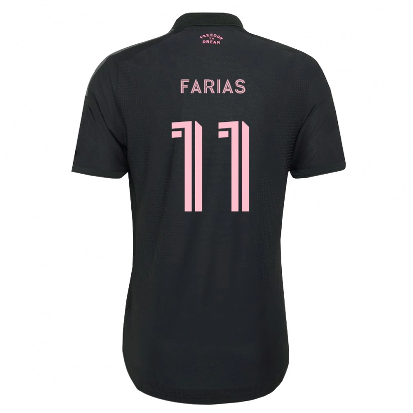 Danxen Homem Camisola Facundo Farías #11 Rosa Preto Branco Alternativa 2026/27 Camisa