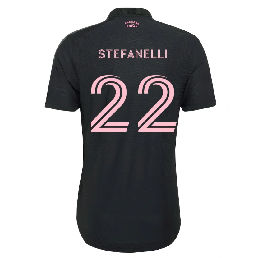 Danxen Homem Camisola Nicolás Stefanelli #22 Rosa Preto Branco Alternativa 2026/27 Camisa