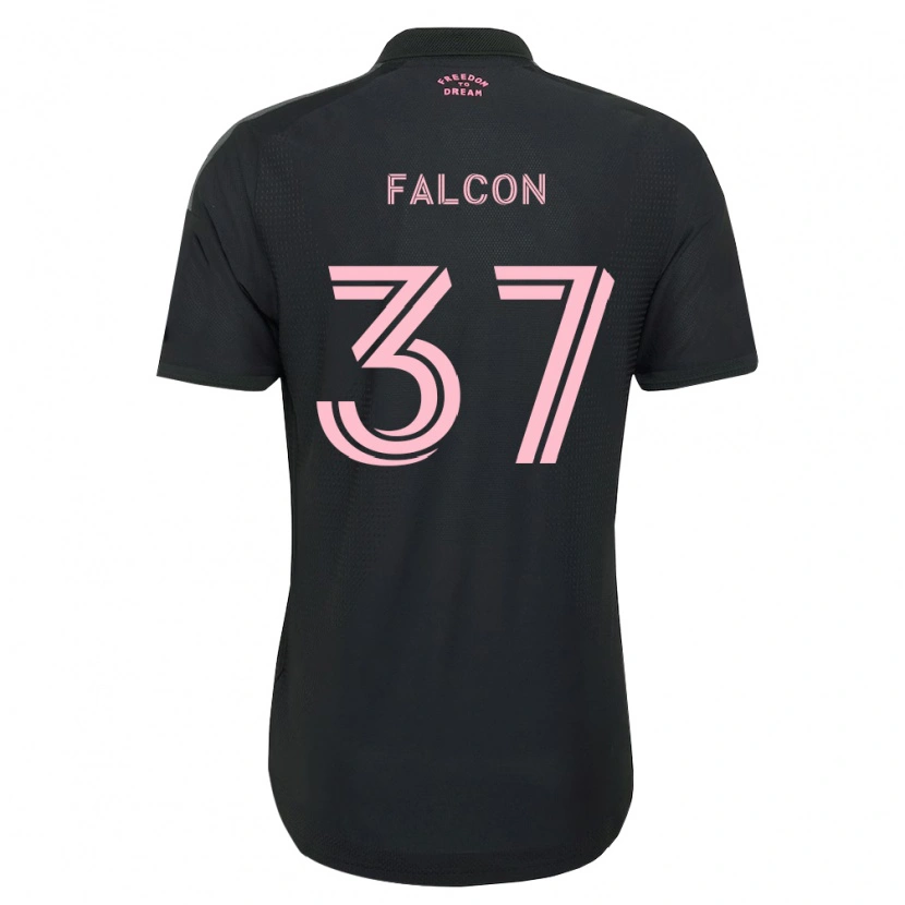 Danxen Homem Camisola Maximiliano Falcón #37 Rosa Preto Branco Alternativa 2026/27 Camisa
