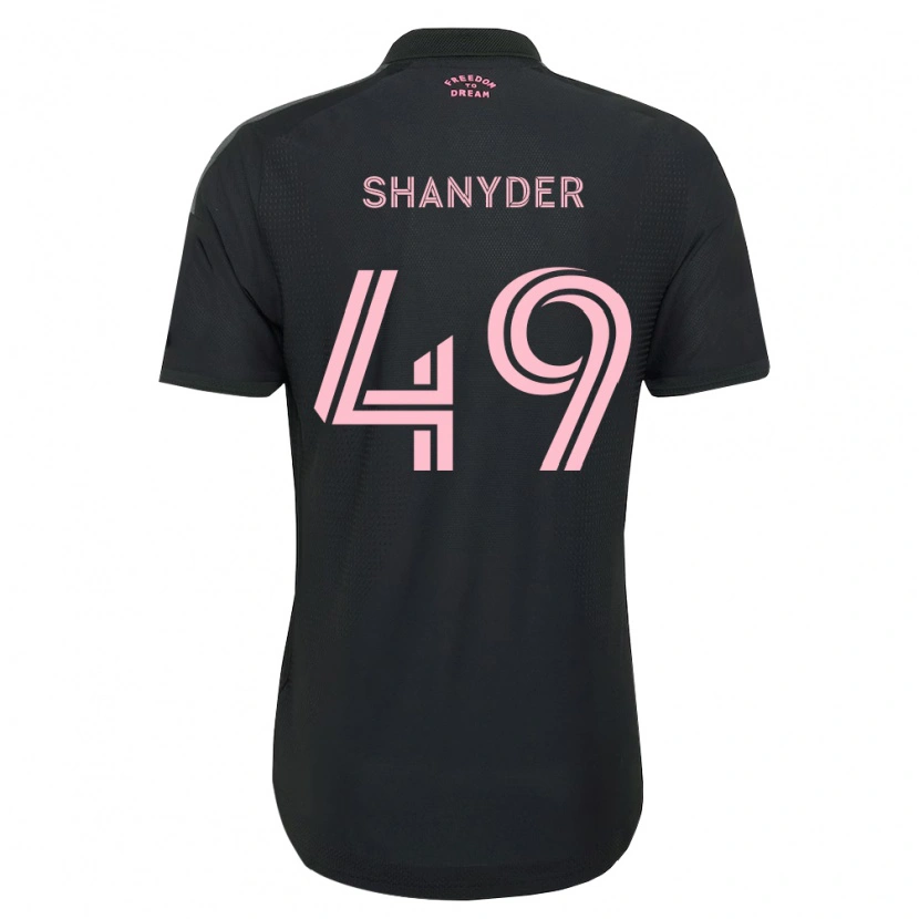 Danxen Homem Camisola Shanyder Borgelin #49 Rosa Preto Branco Alternativa 2026/27 Camisa