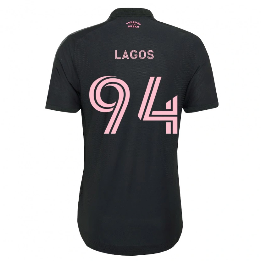 Danxen Homem Camisola Diego Lagos #94 Rosa Preto Branco Alternativa 2026/27 Camisa