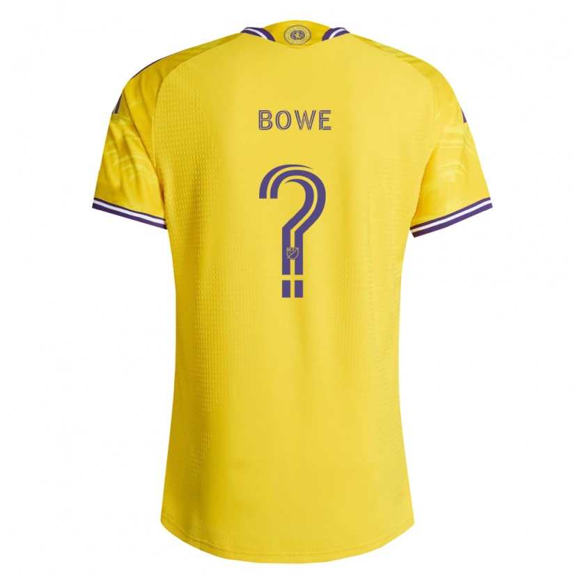 Danxen Homem Camisola Thomas Bowe #0 Roxo Amarelo Alternativa 2026/27 Camisa