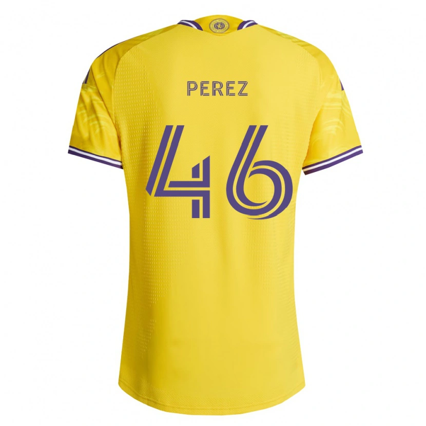 Danxen Homem Camisola Franco Pérez #46 Roxo Amarelo Alternativa 2026/27 Camisa