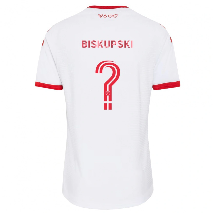 Danxen Homem Camisola Philip Biskupski #0 Branco Vermelho Preto Alternativa 2026/27 Camisa