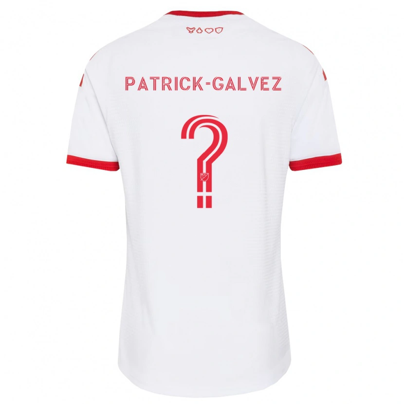 Danxen Homem Camisola Pablo Patrick-Galvez #0 Branco Vermelho Preto Alternativa 2026/27 Camisa