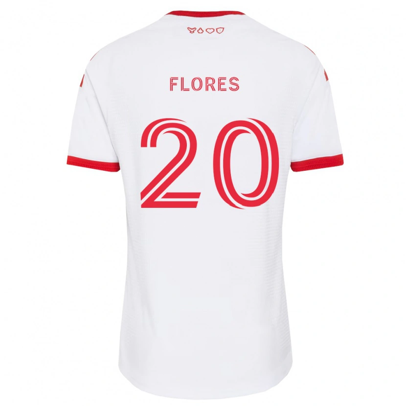 Danxen Homem Camisola Deybi Flores #20 Branco Vermelho Preto Alternativa 2026/27 Camisa