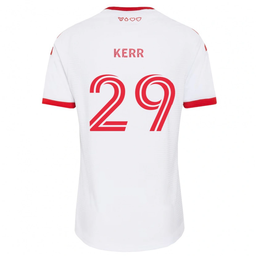 Danxen Homem Camisola Deandre Kerr #29 Branco Vermelho Preto Alternativa 2026/27 Camisa