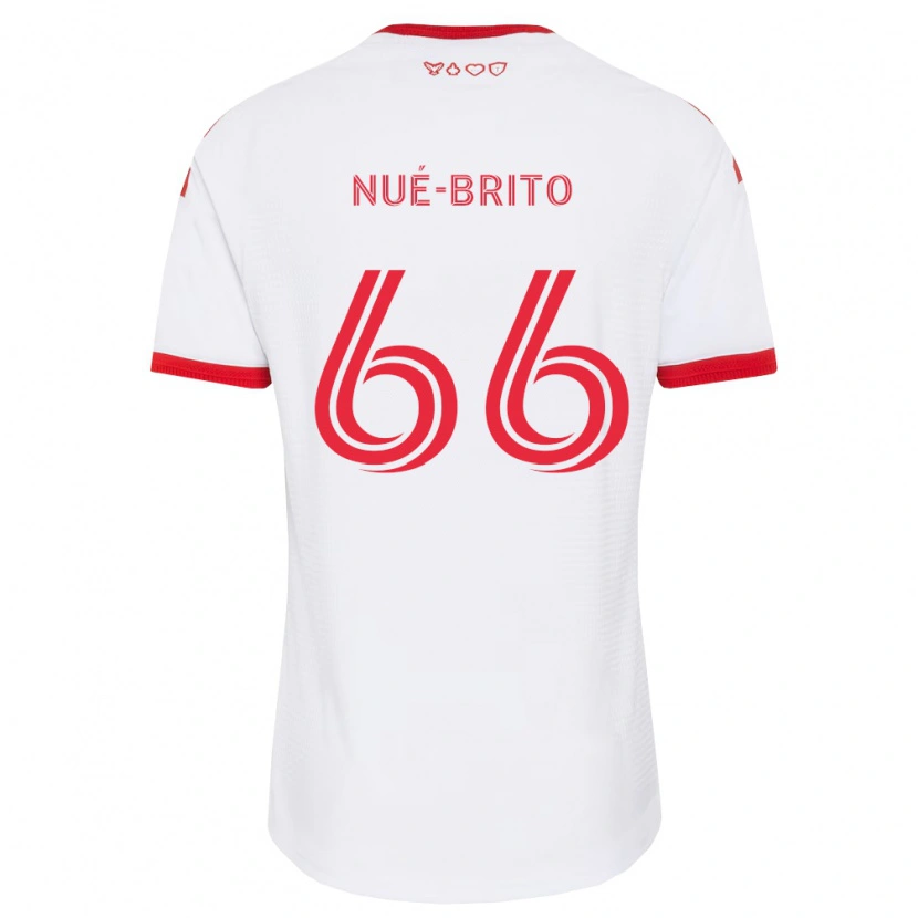 Danxen Homem Camisola Diego Nué-Brito #66 Branco Vermelho Preto Alternativa 2026/27 Camisa