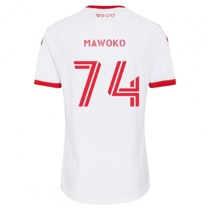 Danxen Homem Camisola Kundai Mawoko #74 Branco Vermelho Preto Alternativa 2026/27 Camisa