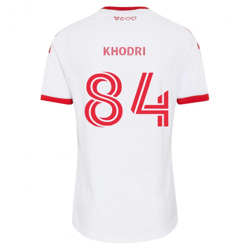 Danxen Homem Camisola Elias Khodri #84 Branco Vermelho Preto Alternativa 2026/27 Camisa