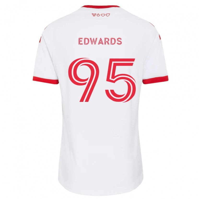 Danxen Homem Camisola Nathaniel Edwards #95 Branco Vermelho Preto Alternativa 2026/27 Camisa
