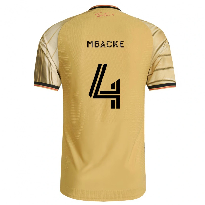 Danxen Homem Camisola Mamadou Mbacke #4 Marrom Amarelo Preto Alternativa 2026/27 Camisa