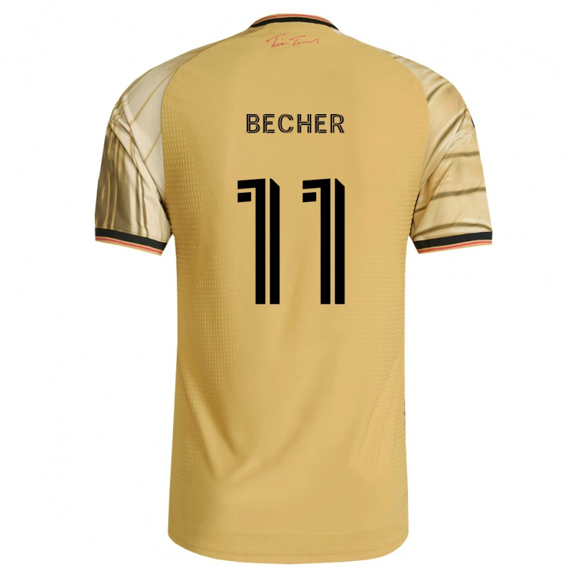 Danxen Homem Camisola Simon Becher #11 Marrom Amarelo Preto Alternativa 2026/27 Camisa