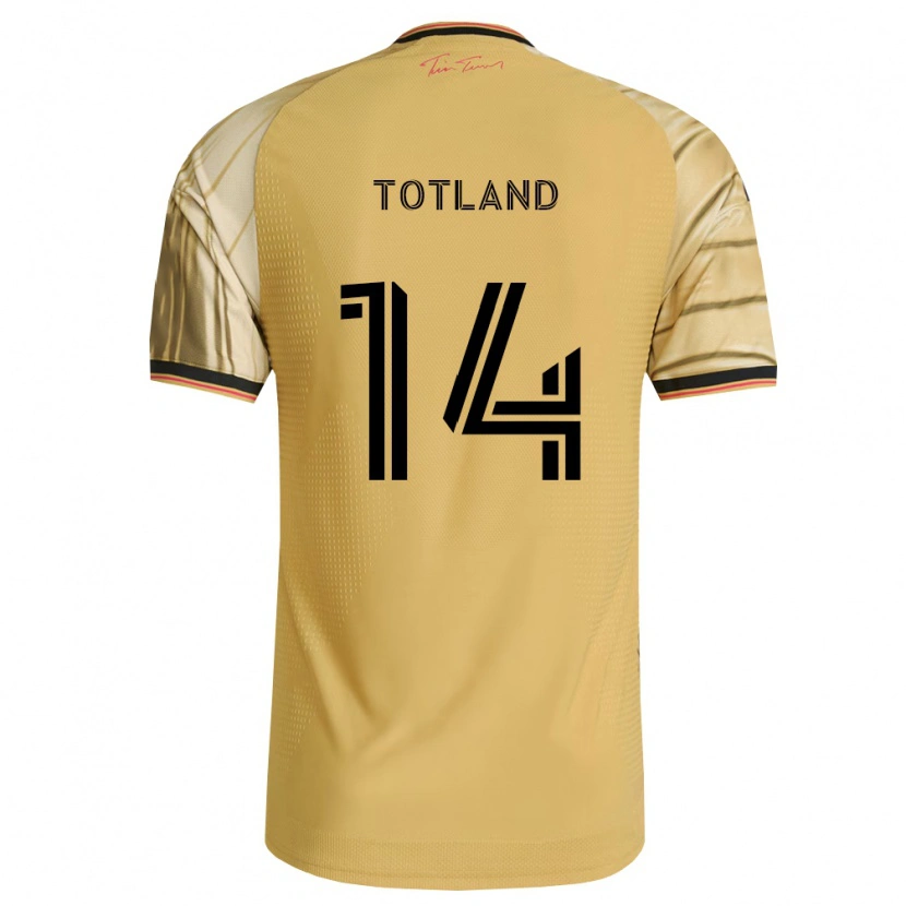 Danxen Homem Camisola Tomas Totland #14 Marrom Amarelo Preto Alternativa 2026/27 Camisa