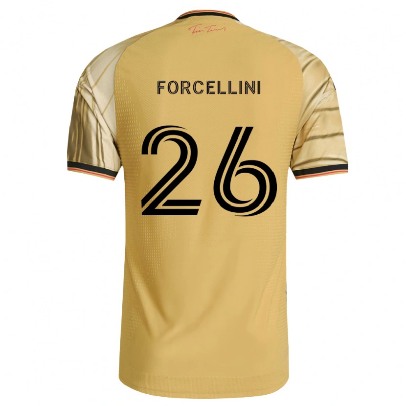 Danxen Homem Camisola Cooper Forcellini #26 Marrom Amarelo Preto Alternativa 2026/27 Camisa