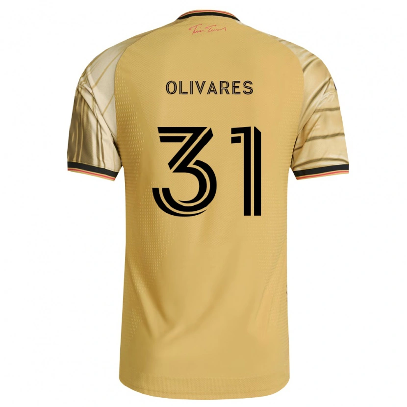 Danxen Homem Camisola Christian Olivares #31 Marrom Amarelo Preto Alternativa 2026/27 Camisa