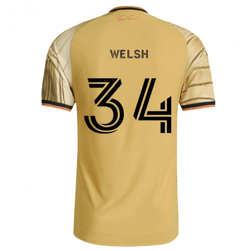 Danxen Homem Camisola Colin Welsh #34 Marrom Amarelo Preto Alternativa 2026/27 Camisa