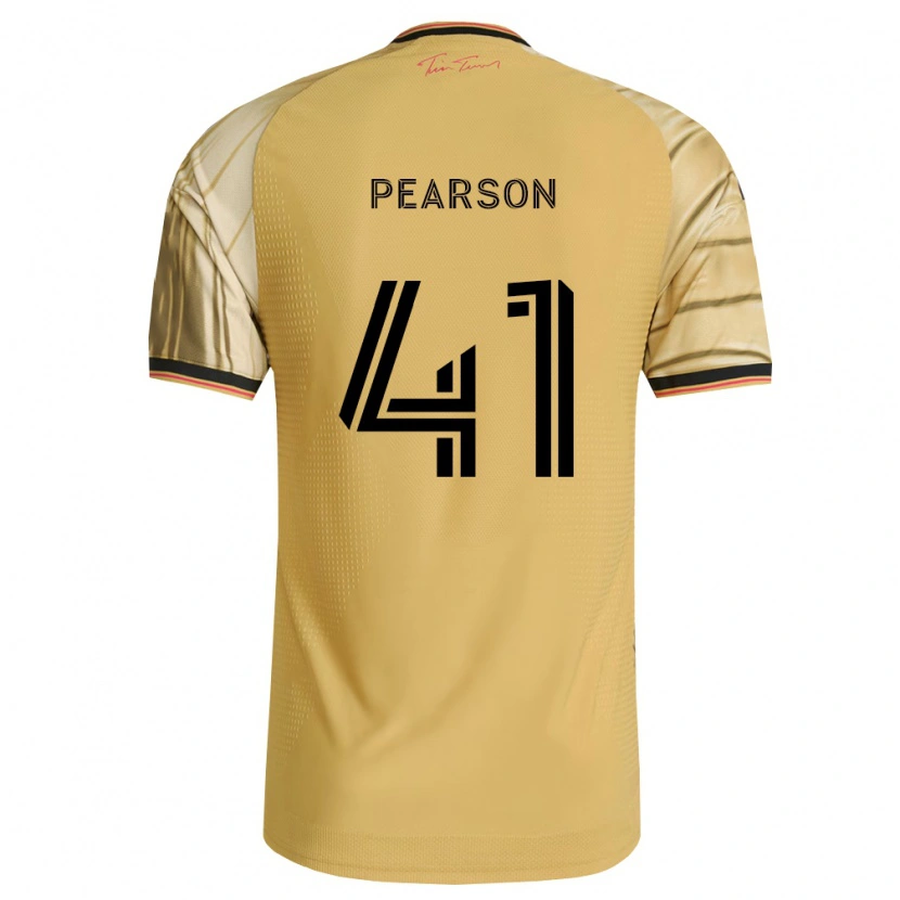 Danxen Homem Camisola Christopher Pearson #41 Marrom Amarelo Preto Alternativa 2026/27 Camisa