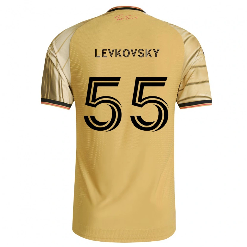 Danxen Homem Camisola Miroslav Levkovsky #55 Marrom Amarelo Preto Alternativa 2026/27 Camisa